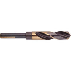 National Twist Drill - 33/64" Drill, 118° Point, High Speed Steel Silver Deming & Reduced Shank Drill Bit - Benchmark Tooling