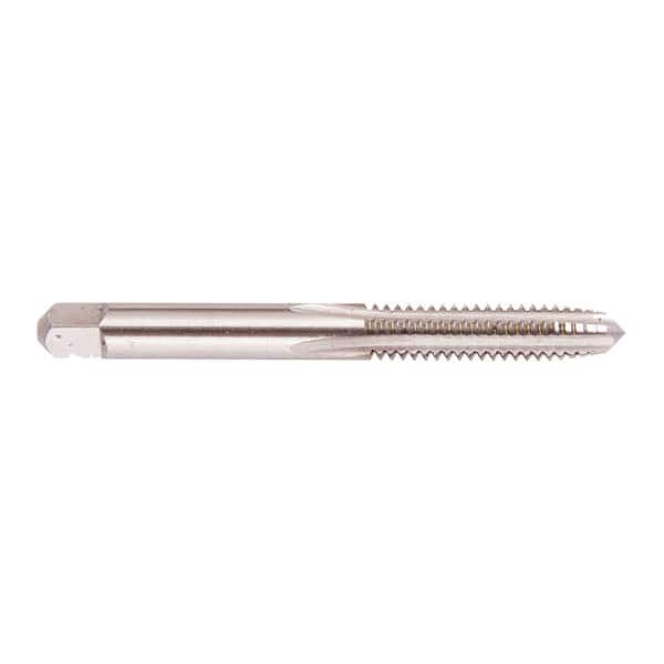 Regal Cutting Tools - 1/4-27 UNS 4 Flute Bright Finish High Speed Steel Straight Flute Standard Hand Tap - Taper, Right Hand Thread, 2-1/2" OAL, 1" Thread Length, H3 Limit, Oversize - Exact Industrial Supply