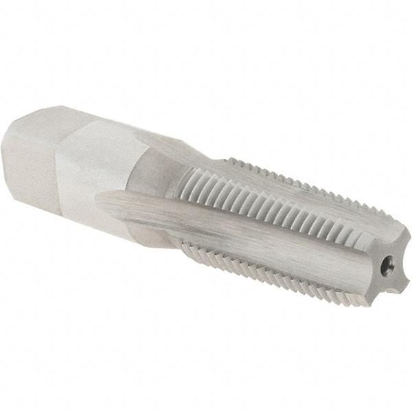 Regal Cutting Tools - 1/4-19" BSPT, 4 Flutes, Plug Chamfer, Bright Finish, High Speed Steel British Standard Pipe Tap - Exact Industrial Supply