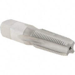 Regal Cutting Tools - 1/4-19" BSPT, 4 Flutes, Plug Chamfer, Bright Finish, High Speed Steel British Standard Pipe Tap - Exact Industrial Supply