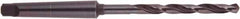 National Twist Drill - 15/32", 1MT 118° Point High Speed Steel Taper Shank Drill Bit - Oxide Finish, 4-1/8" Flute Length, 7-1/2" OAL, Spiral Flute, Series 200 - Benchmark Tooling