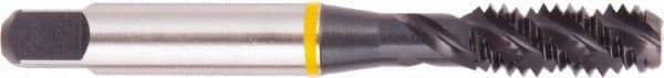 Regal Cutting Tools - M3x0.50 Metric Coarse 2 Flute 6H Bottoming Spiral Flute Tap - High Speed Steel, Oxide Finish, Right Hand Flute, Right Hand Thread, D3, Series Triple Crown - Exact Industrial Supply