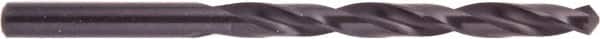 National Twist Drill - 9.6mm 118° High Speed Steel Jobber Drill - Oxide Finish, Right Hand Cut, Spiral Flute, Straight Shank, 5-1/4" OAL - Benchmark Tooling