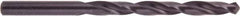 National Twist Drill - 9.6mm 118° High Speed Steel Jobber Drill - Oxide Finish, Right Hand Cut, Spiral Flute, Straight Shank, 5-1/4" OAL - Benchmark Tooling