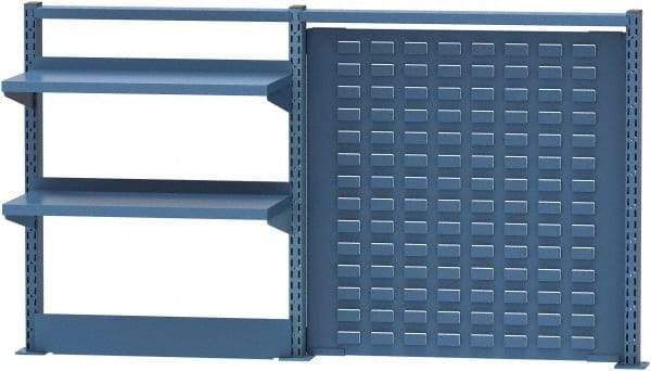 Lista - Steel Workbench & Workstation Riser Combination - 30" High, Use with 72" Long Workbenches - Benchmark Tooling