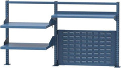 Lista - Steel Workbench & Workstation Riser Combination - 30" High, Use with 60" Long Workbenches - Benchmark Tooling