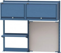 Lista - Steel Workbench & Workstation Riser Combination - 48" High, Use with 60" Long Workbenches - Benchmark Tooling