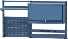 Lista - Steel Workbench & Workstation Riser Combination - 30" High, Use with 60" Long Workbenches - Benchmark Tooling
