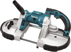 Makita - 18 Volt, 44-7/8" Blade, 530 SFPM Cordless Portable Bandsaw - 4-3/4" (Round) & 4-3/4 x 4-3/4" (Rectangle) Cutting Capacity, Lithium-Ion Battery Not Included - Benchmark Tooling