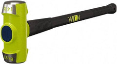 Wilton - 14 Lb Head, 36" Long Sledge Hammer - Steel Head, Steel Handle with Grip - Benchmark Tooling