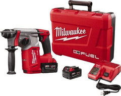 Milwaukee Tool - 18 Volt 1" SDS Plus Chuck Cordless Rotary Hammer - 0 to 4,900 BPM, 0 to 1,400 RPM, Reversible - Benchmark Tooling