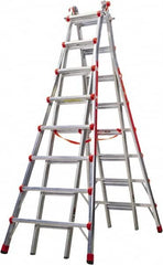 Little Giant Ladder - 15 Steps, 15' High, Type IA Rating, Aluminum Step Ladder - 300 Lb Load Capacity, 37" Base Width - Benchmark Tooling
