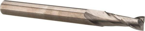 SGS - 1", 3" LOC, 1" Shank Diam, 6" OAL, 2 Flute, Solid Carbide Square End Mill - Single End, AlTiN Finish, Spiral Flute, 30° Helix, Centercutting, Right Hand Cut, Right Hand Flute, Series 3EL - Benchmark Tooling