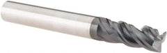 SGS - 5/16", 3 Flute, Single End, Solid Carbide, 0.02" Corner Radius End Mill - 2-1/2" OAL, Right Hand Flute, 13/16" LOC, Right Hand Cut - Benchmark Tooling