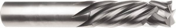 SGS - 1/4" Cutting Diam x 1" Length of Cut, 4 Flute, Compression Spiral Router Bit - Uncoated, Right Hand Cut, Solid Carbide, 2-1/2" OAL x 1/4" Shank Diam, Square End - Benchmark Tooling