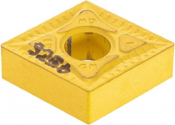 Iscar - CNMG431 GN Grade IC9250 Carbide Turning Insert - TiCN/Al2O3/TiN Finish, 80° Diamond, 1/2" Inscr Circle, 3/16" Thick, 1/64" Corner Radius - Benchmark Tooling