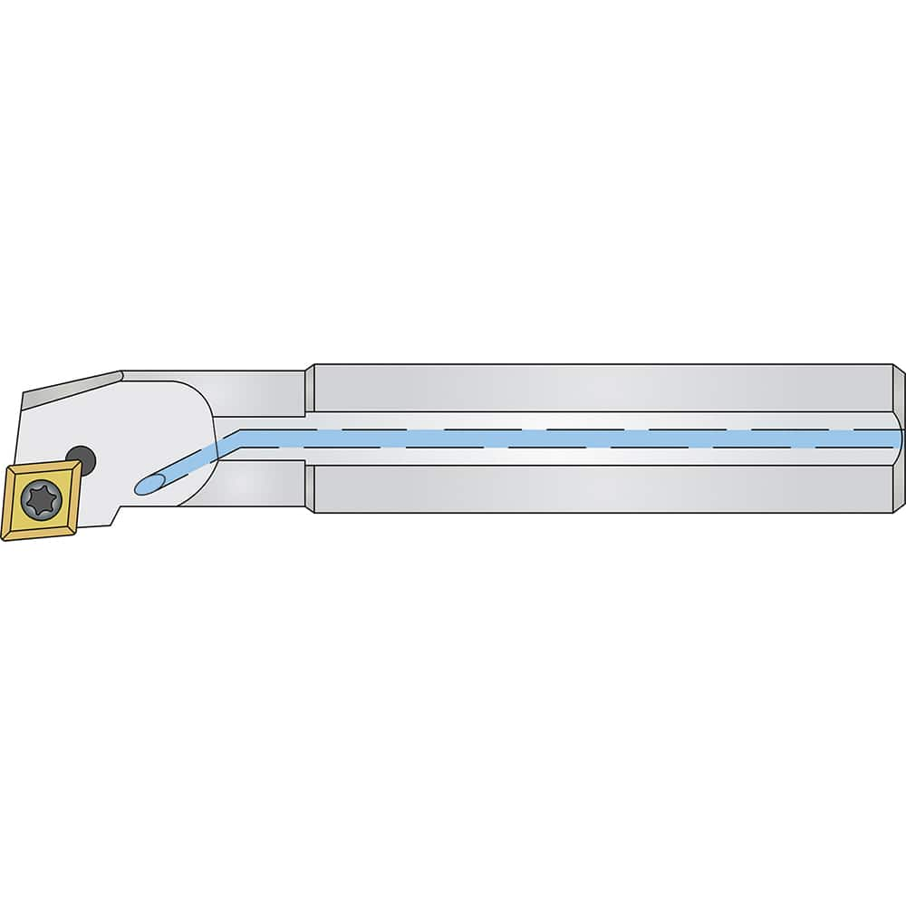 Micro 100 - 0.775" Min Bore, Right Hand A10M SCLCR 2 Indexable Boring Bar - Exact Industrial Supply