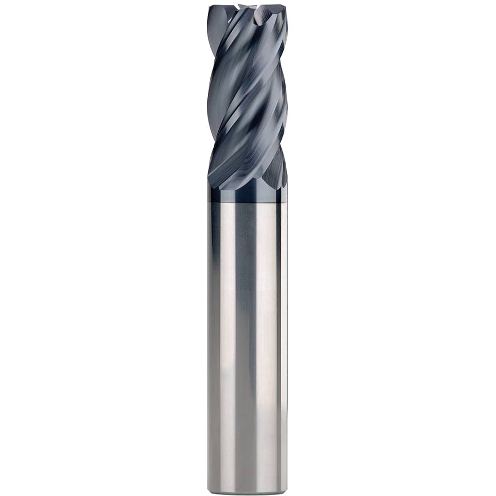 SGS - 5/16" Diam 4 Flute Solid Carbide 0.03" Corner Radius End Mill - Exact Industrial Supply