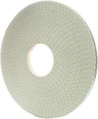 3M - 1/2" x 72 Yd Acrylic Adhesive Double Sided Tape - 31 mil Thick, Off-White, Foam Liner - Benchmark Tooling