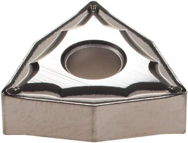 Sumitomo - WNMG431 ESU Grade AC6030M Carbide Turning Insert - 80° Trigon, 1/2" Inscr Circle, 3/16" Thick, 1/64" Corner Radius - Benchmark Tooling