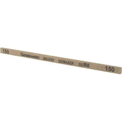 Made in USA - 150 Grit Aluminum Oxide Rectangular Polishing Stone - Coarse Grade, 1/4" Wide x 6" Long x 1/8" Thick - Benchmark Tooling