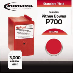 innovera - Red Ink Cartridge - Use with Pitney Bowes DM100i, DM200L, P700 Postage Meter - Benchmark Tooling