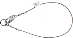 Miller - 6' Long, 3" Eye Length, O-Ring Cable Sling - 5,000 Lb Capacity, Steel & Vinyl Coated Wire Rope - Benchmark Tooling