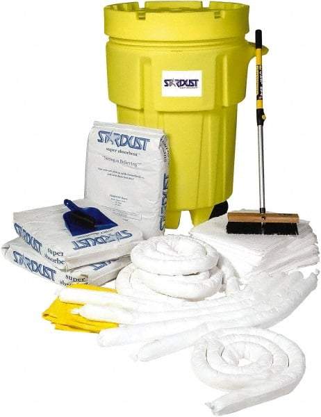 Stardust Spill Products - Spill Clean-Up System Accessory Kit Spill Kit - 95 Gal Mobile Spill Cart - Benchmark Tooling