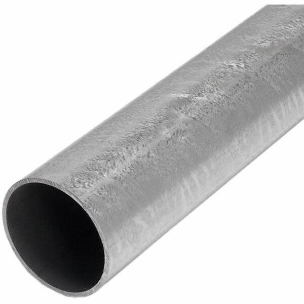 TAPCO - 12' High, Galvanized Traffic Sign Post - Steel, Silver - Benchmark Tooling