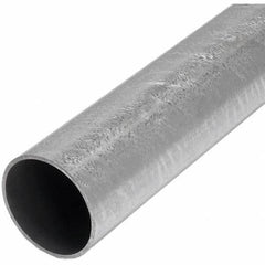 TAPCO - 12' High, Galvanized Traffic Sign Post - Steel, Silver - Benchmark Tooling
