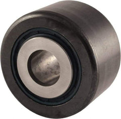 RBC Bearings - 5/8" Bore, 2-1/4" Roller Diam x 1-1/4" Roller Width, Carbon Steel Sealed Yoke Cam Follower - 12,400 Lb Dynamic Load Capacity, 1-5/16" Overall Width - Benchmark Tooling