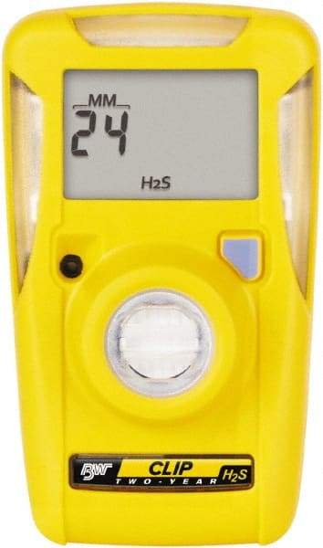 BW Technologies by Honeywell - Visual, Vibration & Audible Alarm, LCD Display, Single Gas Detector - Monitors Hydrogen Sulfide, -40 to 50°C Working Temp - Benchmark Tooling