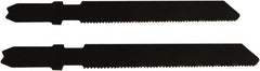 Disston - 2-3/4" Long, 20 Teeth per Inch, Carbon Steel Jig Saw Blade - Toothed Edge, 0.067" Thick, U-Shank, Raker Tooth Set - Benchmark Tooling