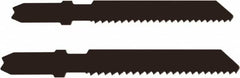 Disston - 3-1/8" Long, 12 Teeth per Inch, Carbon Steel Jig Saw Blade - Toothed Edge, 0.067" Thick, U-Shank, Raker Tooth Set - Benchmark Tooling