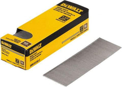 DeWALT - 18 Gauge 1-1/2" Long Finishing Nails for Power Nailers - Steel, Bright Finish, Smooth Shank, Straight Stick Collation, Brad Head, Chisel Point - Benchmark Tooling