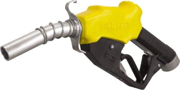 Tuthill - 30 GPM, Gasoline, Kerosene & Diesel Fuel 1" Auto Nozzle with Hook - 1" Inlet, 1" Outlet - Benchmark Tooling