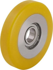 Blickle - 5 Inch Diameter x 63/64 Inch Wide, Polyurethane-Elastomer Blickle Extrathane Caster Wheel - 605 Lb. Capacity, 13/16 Inch Axle Diameter, Ball Bearing - Benchmark Tooling