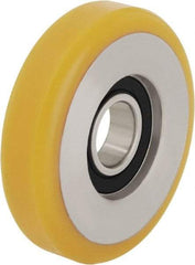 Blickle - 4 Inch Diameter x 63/64 Inch Wide, Polyurethane-Elastomer Blickle Extrathane Caster Wheel - 484 Lb. Capacity, 11/16 Inch Axle Diameter, Ball Bearing - Benchmark Tooling