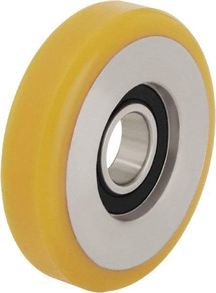 Blickle - 1-1/2 Inch Diameter x 1/2 Inch Wide, Polyurethane-Elastomer Blickle Extrathane Caster Wheel - 99 Lb. Capacity, 3/8 Inch Axle Diameter, Ball Bearing - Benchmark Tooling