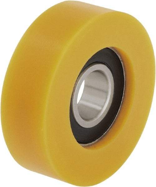 Blickle - 3 Inch Diameter x 25/32 Inch Wide, Polyurethane-Elastomer Blickle Extrathane Caster Wheel - 275 Lb. Capacity, 1 Inch Axle Diameter, Ball Bearing - Benchmark Tooling