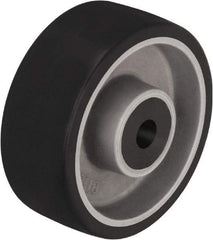 Blickle - 4 Inch Diameter x 1-37/64 Inch Wide, Polyurethane-Elastomer Blickle Softhane Caster Wheel - 220 Lb. Capacity, 1/2 Inch Axle Diameter, Plain Bore Bearing - Benchmark Tooling