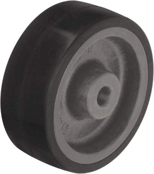 Blickle - 5 Inch Diameter x 1-37/64 Inch Wide, Heat-Resistant Silicone Rubber Caster Wheel - 264 Lb. Capacity, 1/2 Inch Axle Diameter, Plain Bore Bearing - Benchmark Tooling