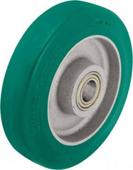 Blickle - 8 Inch Diameter x 1-31/32 Inch Wide, Polyurethane-Elastomer Blickle Softhane Caster Wheel - 1,760 Lb. Capacity, 1 Inch Axle Diameter, Ball Bearing - Benchmark Tooling