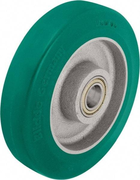 Blickle - 6-1/2 Inch Diameter x 1-31/32 Inch Wide, Polyurethane-Elastomer Blickle Softhane Caster Wheel - 1,320 Lb. Capacity, 25/32 Inch Axle Diameter, Ball Bearing - Benchmark Tooling