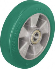 Blickle - 6-1/2 Inch Diameter x 1-31/32 Inch Wide, Polyurethane-Elastomer Blickle Softhane Caster Wheel - 1,210 Lb. Capacity, 25/32 Inch Axle Diameter, Ball Bearing - Benchmark Tooling