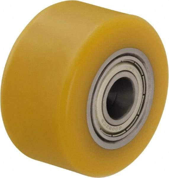 Blickle - 2 Inch Diameter x 1-29/64 Inch Wide, Polyurethane-Elastomer Blickle Extrathane Caster Wheel - 330 Lb. Capacity, 5/16 Inch Axle Diameter, Ball Bearing - Benchmark Tooling