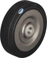 Blickle - 10 Inch Diameter x 2-23/64 Inch Wide, Solid Rubber Caster Wheel - 1,870 Lb. Capacity, 1 Inch Axle Diameter, Ball Bearing - Benchmark Tooling