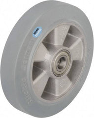 Blickle - 6-1/2 Inch Diameter x 1-31/32 Inch Wide, Solid Rubber Caster Wheel - 880 Lb. Capacity, 25/32 Inch Axle Diameter, Ball Bearing - Benchmark Tooling