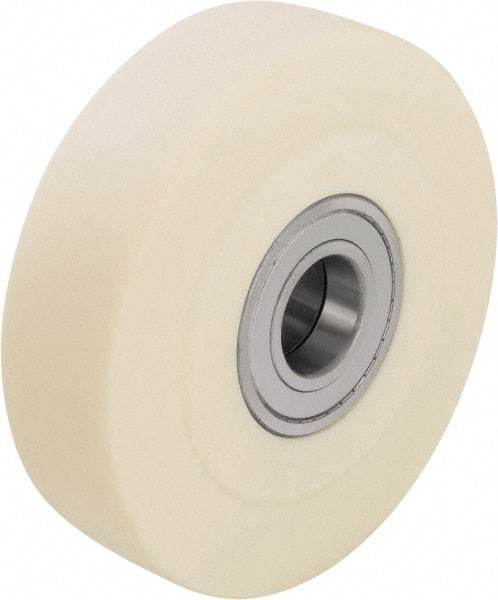 Blickle - 8 Inch Diameter x 2-5/32 Inch Wide, Impact-Resistant Cast Nylon Caster Wheel - 6,600 Lb. Capacity, 1-3/8 Inch Axle Diameter, Ball Bearing - Benchmark Tooling