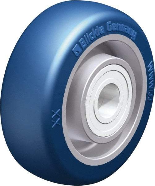 Blickle - 3 Inch Diameter x 1-11/64 Inch Wide, Polyurethane-Elastomer Blickle Besthane Caster Wheel - 396 Lb. Capacity, 19/32 Inch Axle Diameter, Ball Bearing - Benchmark Tooling